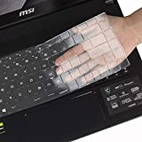 Ultra Thin Keyboard Cover for 15.6' MSI GS66 Stealth 10SFS 10SGS, GE66 WS66 GP66 Series 15.6 Inch Gaming Laptop Keyboard Skin Protector, 15.6' MSI GS66 Stealth Accessories, US Layout