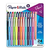 Paper Mate Flair Felt Tip Pens | Medium Point 0.7 Millimeter Marker Pens | Back to School Supplies for Teachers & Students | Assorted Colors, 24 Count