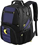 YOREPEK School Backpack, Large Travel Laptop Backpacks with USB Charging Port, TSA College Bookbag Fits 17 Inch Laptops for Men Women, Roy Blue