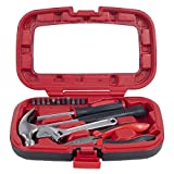 Stalwart - 75-HT015 Household Hand Tools, Tool Set - 15 Piece by , Set Includes – Hammer, Wrench, Screwdriver, Pliers (Tool Kit for the Home, Office, or Car) Red