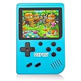 JJFUN Retro Handheld Games for Kids, 8 Bit Retro 365 Classic Games 3.0' LCD Screen Portable Video Game Player Support TV Output Electric Learning Toys for Boys Girls Ages 4-12 （Blue