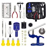 Zistel 14 in 1 Watch Repair Kit Watch Bands Link Pin Tool Set with Carrying Case Suitable for Watch Jewelry Glasses for Expert and Beginner