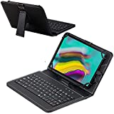 Navitech Black Keyboard Case Compatible with The PolaTab Q10.1 16GB 10 inch Android 5.1 Tablet