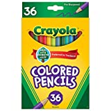 Crayola Colored Pencil Set, School Supplies, Assorted Colors, 36 Count, Long