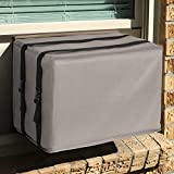 BOLTLINK Window Air Conditioner Covers for Outside Units, AC Cover for Outdoor fits up to 17W x 12D x 13H inches,Grey 