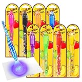 TAFULOR Invisible Ink Pen, 8Pack Spy Pen Invisible Disappearing Ink Pen with Light Magic Marker Kids Party Favors, Secret Pen Birthday Party Supplies, for Wedding RSVPs Card