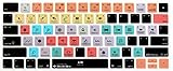 HRH Studio One Functional Shortcut Hotkey Keyboard Cover Silicone Skin for Magic Wireless Bluetooth Keyboard MLA22LL/A (A1644,2015 Released) with US Layout