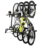 4 Bike Rack for Garage - Solid Steel Extra Heavy Duty BLAT Bike Rack - Garage Wall Mounted Bicycle Storage