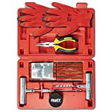 Tire Repair Kit with Plugs for Car Truck Motorcycle ATV UTV Automotive Off-Road Flat Tire Patch Kit to Fix Punctures and Plug Flats 77Pcs Heavy Duty Tire Plug Kit