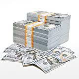 300Pcs Fake Money That Looks Real,Prop Money 100 Dollar Bills Realistic Full Print 2 Sided,Movie Prop Money for Movies,Videos,Teaching and Birthday Party
