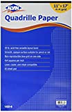 ALVIN Quadrille Paper Pad 50 Sheets of 11' x 17' Model 1432-6 Drafting and Graph Paper Suitable for Pencil and Ink Printer Compatible 4' x 4' Grid - 50 Sheet Pad 11' x 17'