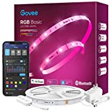 Govee WiFi LED Strip Lights, 32.8ft RGB Strip Lights Work with Alexa and Google Assistant, Smart App Control, 64 Scenes, Music Sync, DIY LED Lights for Bedroom, Kitchen, Party, Living Room, TV