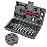W WIREGEAR Punch Set Elite Tool Made of Solid Material Including Steel Punch and Hammer with Bench Block Ideal