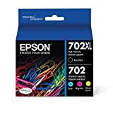 EPSON T702 DURABrite Ultra Ink High Capacity Black & Standard Color Cartridge Combo Pack (T702XL-BCS) for select Epson WorkForce Pro Printers