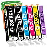 Limeink Compatible Ink Cartridge Replacement for PGI-280XXL CLI-281XXL 280 XXL 281XXL for Canon Pixma TS8100 TS8120 TS8200 TS8220 TS8222 TS8300 TS8320 TS8322 TS9100 TS9120 Printers (6 Pack)
