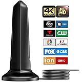2022 Upgraded TV Antenna Smart Digital HD Indoor Amplifier 450+ Miles Range - Outdoor Signal Booster for Local Channel - Premium Aerial Support 8K 4K HDTV 1080p Fire Stick All TVs -20ft Cable