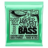 Ernie Ball Hyper Slinky Nickel Wound Bass Guitar Strings, 40-100 Gauge (P02841)