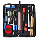 Professional Piano Tuning Kit, 19pcs Commonly Used Piano Tuning Tools Including 17pcs Tools, Wrench Fastener, and Portable Case, for Tuning Beginner and Professional Tuner