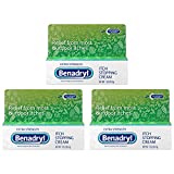 Benadryl Extra Strength Topical Anti-Itch Relief Cream, Diphenhydramine HCl, 3 x 1 oz