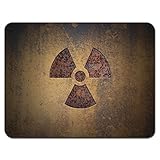 Meffort Inc Standard 9.5 x 7.9 Inch Mouse Pad - Radioactive Sign