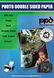 PPD Inkjet Matte Double Sided Heavyweight Photo Quality Paper LTR 8.5 x 11' 53lbs. 210gsm 9mil x 50 sheets (PPD045-50)