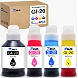 Printers Jack Compatible Canon GI-20 GI20 Refill Ink Bottles Kit for Canon PIXMA G5020 G6020 G7020 MegaTank Printers