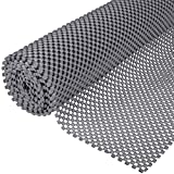 Ruisita Non-Slip Mat Area Rug Pad Anti Slip Gripper Roll Rubber Matting Waterproof Floor Mat PVC Shelf Drawer Liner for Home, Office, Cars, Caravans (Gray, 30 x 200 cm)