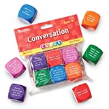 Learning Resources Conversation Cubes - 6 Pieces, Ages 6+ Foam Cubes for Social Emotional Learning, School Counselor Supplies, Speech Therapy Toys, Ice Breaker Cubes Gifts for Boys and Girls