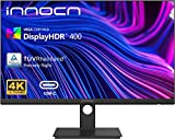 INNOCN 27' Computer Monitor 4K UHD 3840 x 2160 16:9 LCD IPS Display, 100% sRGB DP USB C HDMI PC Monitor HDR400 FreeSync, 1.07B+ Colors, Gravity Sensor, Calibrated Colors Accuracy ∆E＜2, VESA - 27C1U