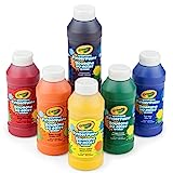 Crayola Washable Finger Paints, 6 Count, Stocking Stuffers, Kids Gifts, Toddler Paint Supplies, Ages 4, 5, 6, 7 [Amazon Exclusive]
