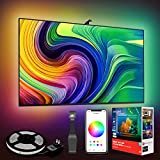 Sengled Ambient TV LED Backlights with Camera, Smart Strip Light for 50-60 inch TVs PC, (TV Sync Supports Off-line) WiFi RGB Lights, Works with Alexa & Google Assistant, App Control, Vision G2