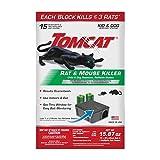 Tomcat Rat & Mouse Killer Child & Dog Resistant, Refillable Station, 1 Station, 15 Bait Blocks