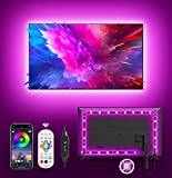 LED Lights for TV Led Backlight, 9.84ft RGB Led Strip Lights for TV Lights Behind, MATICOD USB Led Light Strip for 43-65in TV, Bluetooth APP Remote Control Music Sync Ambient Lighting for Gaming Room