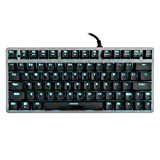 Velocifire Tenkeyless Mechanical Keyboard Mini, 78-Key Compact Ergonomic, Outemu Brown Switches Backlit and Double-Shot ABS Keycaps for Copywriter, Typist and Programmer