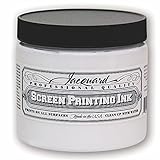 Jacquard Professional Screen Print Ink, Water-Soluable, 16oz Jar, Super Opaque White (119)