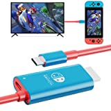 Portable Switch Dock - EhYoo USB Type C to HDMI Conversion Cable for TV Docking Mode on Nintendo Switch, Steam Deck, Samsung Dex Station and S21/S20/Note20/TabS7 4K for Travel