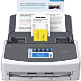 Fujitsu ScanSnap iX1600 Wireless or USB High-Speed Cloud Enabled Document, Photo & Receipt Scanner with Large Touchscreen and Auto Document Feeder for Mac or PC, White