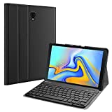 Fintie Keyboard Case for Samsung Galaxy Tab A 10.5 2018 Model SM-T590/T595/T597, Slim Shell Lightweight Stand Cover with Detachable Wireless Bluetooth Keyboard, Black