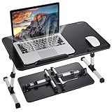 Lap Desk for Laptop, 8AMTECH Lap Desk Ajustable Laptop Table with Cooling Fan Office Desk for Laptop, Working, Reading, Writing, Drawing and Eating in Bed Sofa Floor Couch