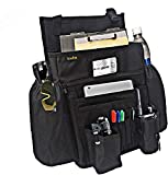 ECWKVN Car Front Seat Organizer - Car Seat File Organizer, Car Passenger Seat Organizer Law Enforcement - Vehicle Storage Organizer with Dedicated Laptop Tablet Holder Cup Holder, Black