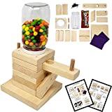 SparkJump DIY Candy Dispenser Wood Building Kit – Real Wood – Great Gift Idea for Boys and Girls Alike – STEM Teaching Tool