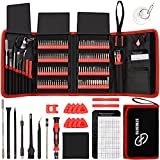 STREBITO Screwdriver Sets 142-Piece Electronics Precision Screwdriver with 120 Bits Magnetic Repair Tool Kit for iPhone, MacBook, Coumputer, Laptop, Tablet, PS4, Xbox, Nintendo, Eyeglasses, Jewelers