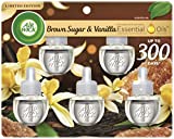 Air Wick Plug in Scented Oil Refill, 5 ct, Brown Sugar and Vanilla, Air Freshener, Essential Oils, Fall Scent, Fall decor