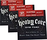Dunlop Heavy Core Strings - Heavy 10-60 3 Packs of 6-String Sets DHCN1060-6