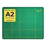 Crafty World 18 x 24 Cutting Mat for Sewing, Self Healing Double Sided Quilting Crafts Mat - Fabric Cutting Mat - Non Slip surface - Rotary Cutting Board