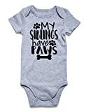 Infant Baby Boys Girls 1 Pack Funny Letter Printed Romper Brand Bodysuit Underclothes Underwear Friends TV Show (6-12 Months,Gray)