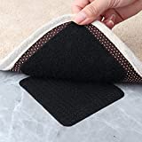 Marsify 10pack Grippers for Rug, Non Slip Rug Pads Gripper for Hardwood Floors, Anti Slip Carpet Tape for Area Rugs, Anti Curling Rug Non Slip Tape to Keep Your Rug in Place