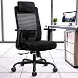 Ergonomic Office Chair Computer Desk Chairs - Mesh Home Office Desk Chairs with Lumbar Support & 3D Adjustable Armrests (High Back)