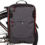 Two Wheel Gear - Pannier Backpack Plus (30 Litre) – Weatherproof 2-in-1 Bike Commuting and Laptop Travel Bag, Graphite Grey