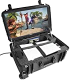 Case Club Playstation 5 Pro Portable Gaming Station with Built-in 24' 1080p Monitor, Cooling Fans. Fits PS5 (Disc or Digital), Controllers, & Games, (PS5 NOT Included) 1MS / 144 Hertz